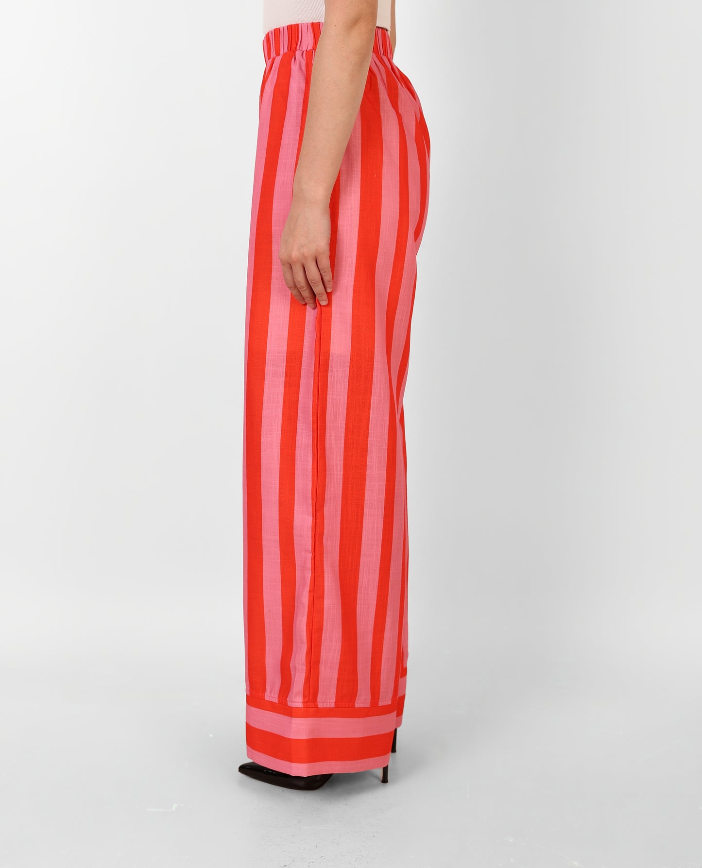 Coral Stripe Pant