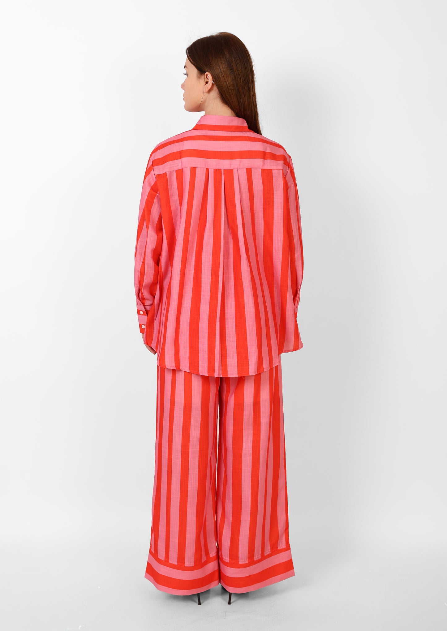 Coral Stripe Set