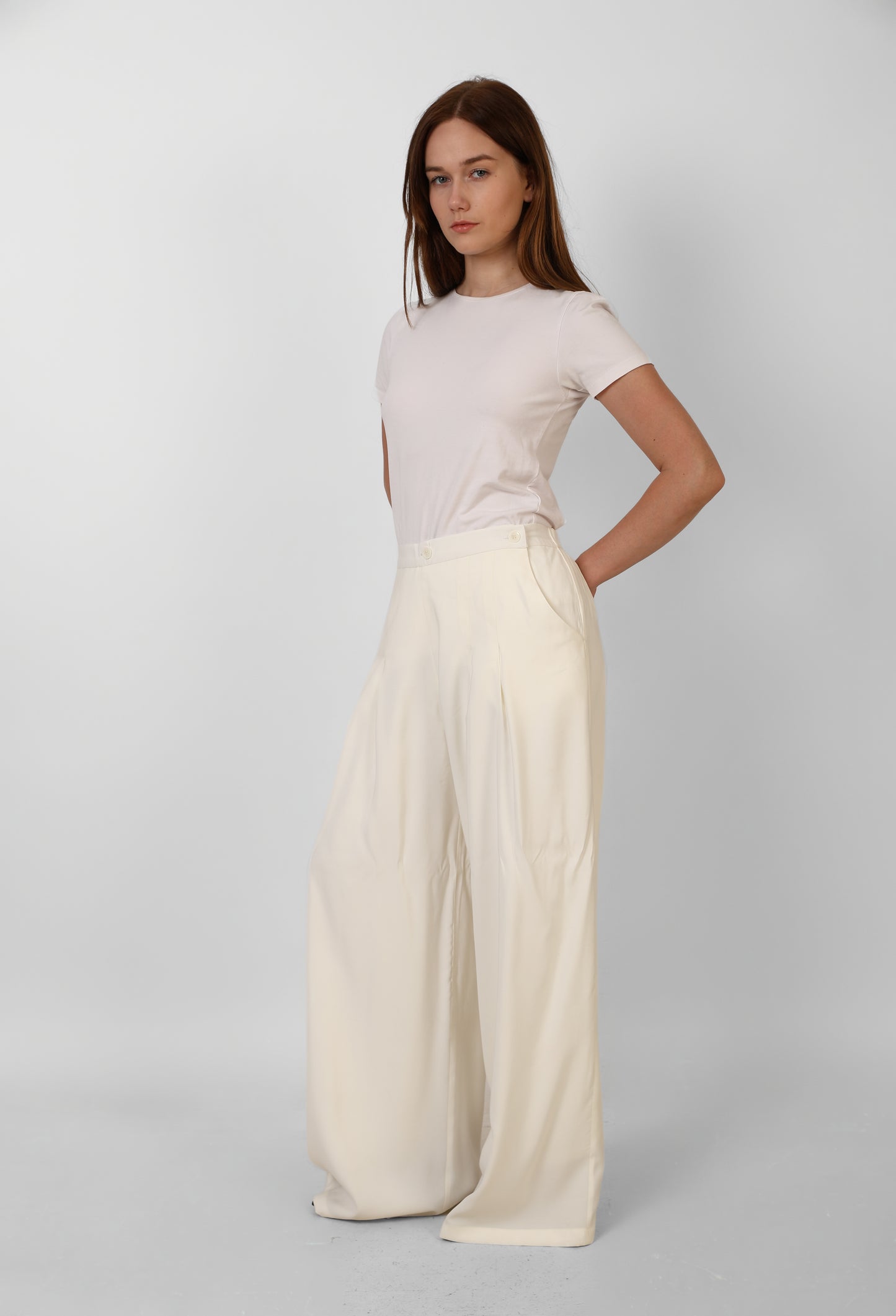 Aura Wide-Leg Lined Pants
