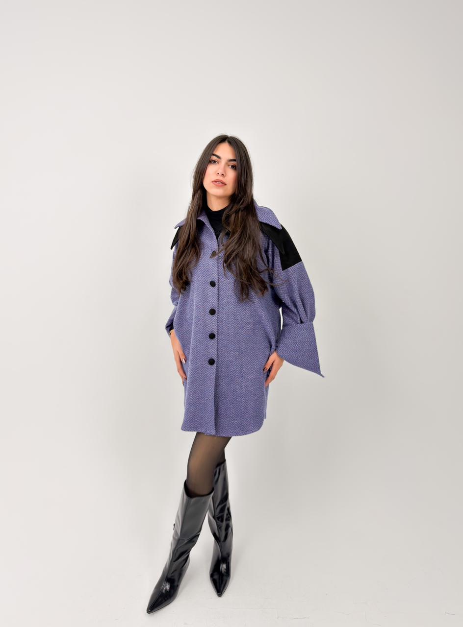 The Fringed Purple Overshirt