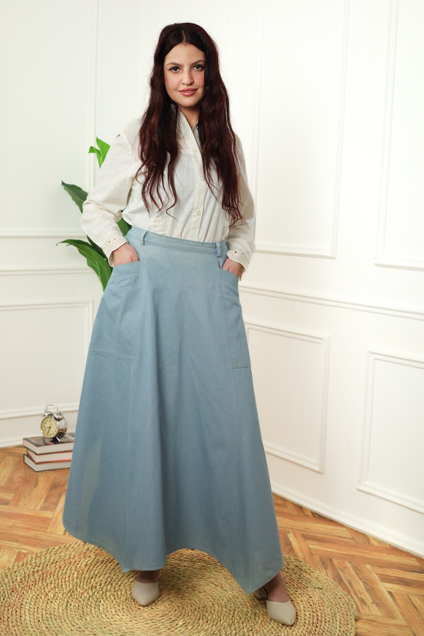 Elara Denim skirt