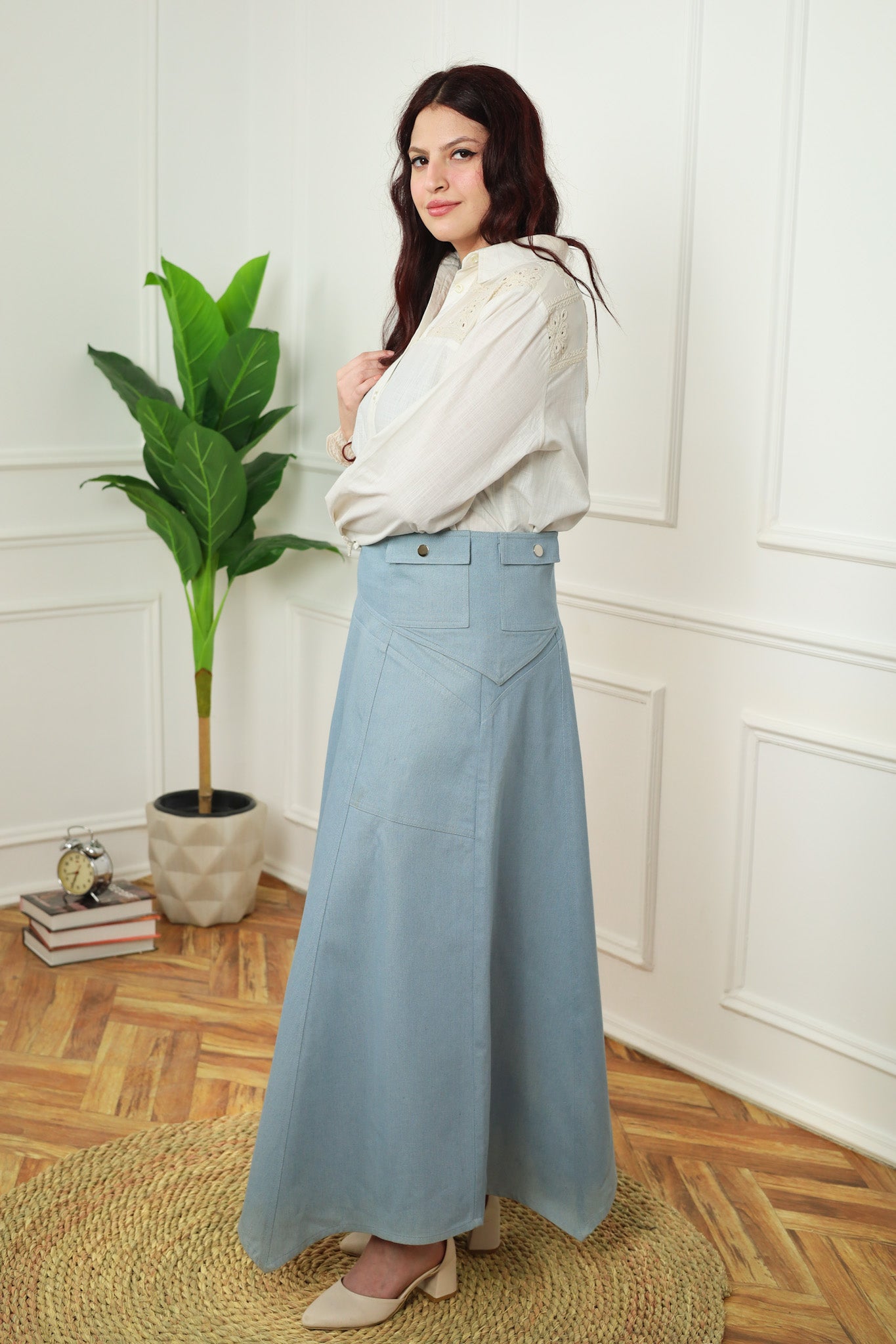 Elara Denim skirt