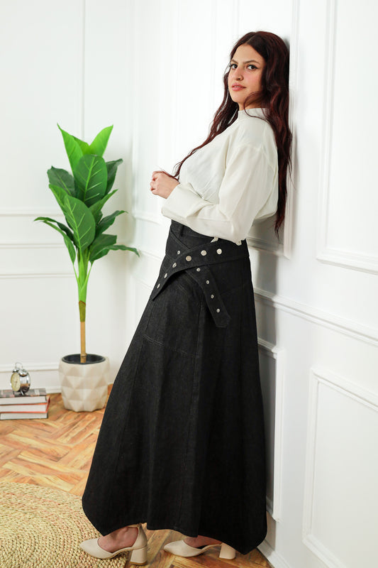 Elara Denim skirt